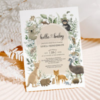 Boho Sage Greenery Chá de fraldas australiano