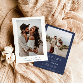 Convites Boho Salvar a data, foto minimalista Salvar a data