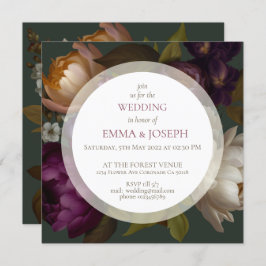 Convites Boho Summer Rosa Vintage Aestethic Wedding