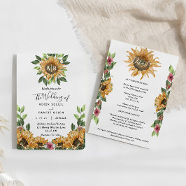 Convites Boho Sunflower Monogramas: O Casamento De Boho Sun