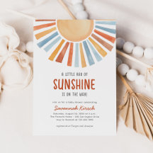 Boho Sunshine Gênero Chá de fraldas neutro
