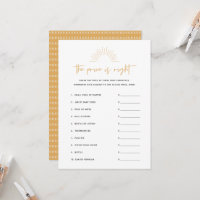 Boho Sunshine O Preço É O Jogo Do Chá de fraldas C