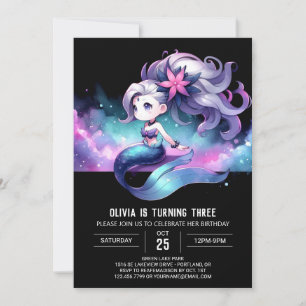 Convites Boho Sweet Mermaid Birthday