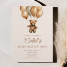 Boho Teddy Bear Bear First Party