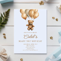 Boho Teddy Bear Bear First Party