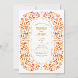Convites Boho Terracotta Cai Deixa Casamento Russo