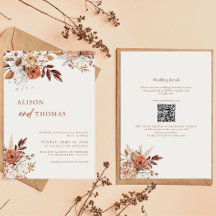 Boho Terracotta Código 2 em 1 Casamento