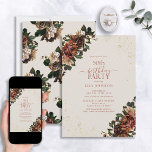Convites Boho Terracotta Greenery Floral 50º Aniversário<br><div class="desc">Celebre um marco em estilo com nosso Boho Terracotta Greenery Floral 50º Convite de Aniversário. Da caligrafia feita à mão até ao terracota e às flores de aquarela de flores secas verdes, este convite dá o tom para o seu dia especial. Com o padrão floral correspondente na parte de trás...</div>