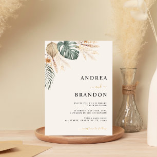 Convites Boho Tropical Beach Destino Casado Tudo em Um
