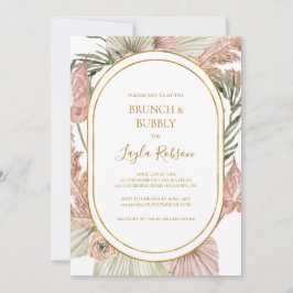 Convites Boho Tropical Botânica | Brunch e Chá