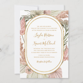 Convites Boho Tropical Botânica | Casamento Tradicional