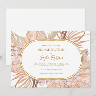 Convites Boho Tropical Botânica   Chá de panela horizonta