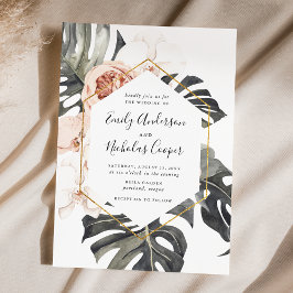 Convites Boho Tropical Floral | Casamento