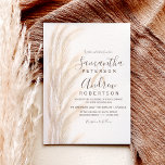 Convites Boho verão pampas gramíneas d'água casamento<br><div class="desc">Boho verão pampas casamentos com aquarela com elegante marrom,  tipografia de marfim bege,  aquarela e fundo minimalista.</div>