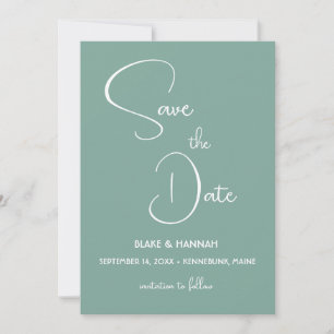 Convites Boho Verde Sage Minimalista Deserto Salvar a Data
