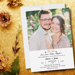 Convites Boho Viagem Casamento Elegante Romântico Foto Pers