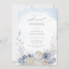 Convites Boho Watercolor Beach Rehearsal Dinner