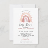 Boho Watercolor Chá de fraldas Arco-Íris