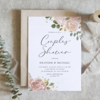 Boho Watercolor Mauve Peach Flowers Chá