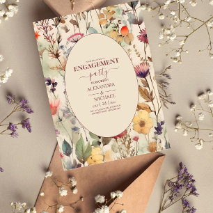 Convites Boho Watercolor Tones Selvagens