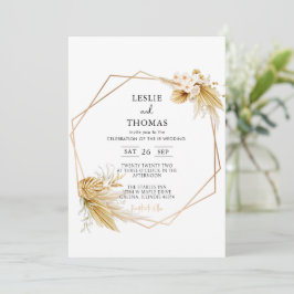 Convites Boho Wedding, Pampas, Modern Wedding