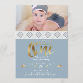 Convites Boho Wild One | Primeira Festa de aniversário