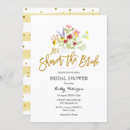 Convites Boho Wildflower Chá de panela