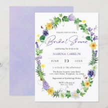 Boho Wildflower Chá de panela