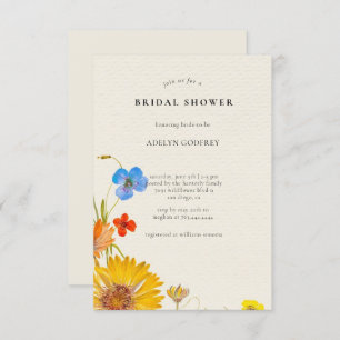 Convites Boho Wildflower Chá de panela