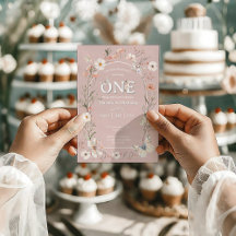 Boho Wildflower Floral Baby Birthday