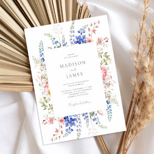 Convites Boho Wildflower Minimalist
