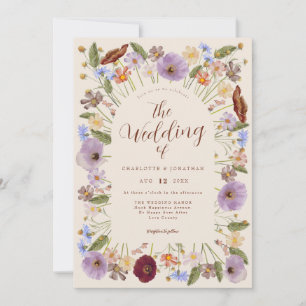 Convites Boho Wildflower Wedding