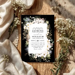 Convites Boho Wildflowers Elegant Modern QR Code Wedding<br><div class="desc">Boho Wildflowers Elegant Modern QR Code Wedding</div>