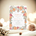 Convites Boho Winter Seco Citrus Floral christmas brunch<br><div class="desc">Celebre a magia do inverno com nossa mão pintada Boho Winter Dried Citrus Floral Christmas brunch Invitation. Esta design pintada à mão apresenta uma mistura harmoniosa de aquarelas florais laranja, rosa, vermelha, castanhas e verdes, com laranjas de Natal cozinhadas secas no inverno, e varas de canela. A elegante letra de...</div>