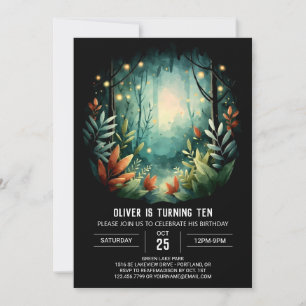 Convites Boho Woods Printable Woodland Birthday