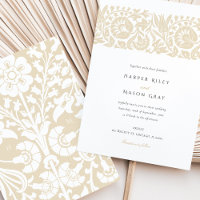 Boige Ivory Floral Wedding Elegante