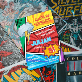 Convites Bois Super Herói Transformando 5