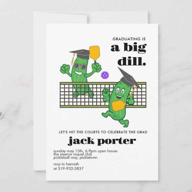 Convites Bola Aberta de Coleta de Festa de formatura de Pic (Frente)