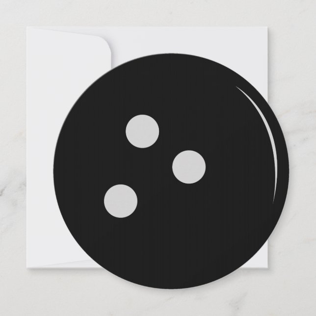 Convites Bola de boliche (Frente)