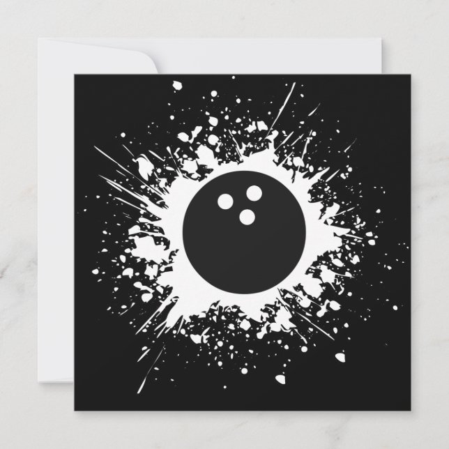 Convites bola de boliche (Frente)