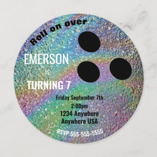 Convites BOLA DE BOLICHE, boliche, festa de aniversário