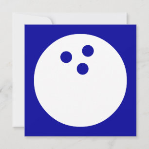 Convites bola de boliche: cor personalizável