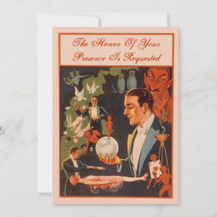 Convites Bola de Cristal de Vidente Mágico Festa