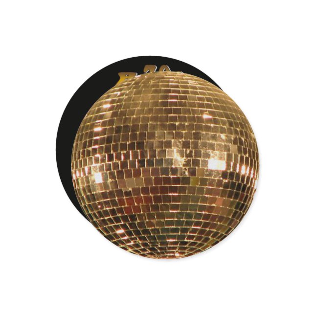 Convites Bola de Disco Espelhada 2 (Frente/Verso In Situ)