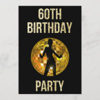 Bola de Glitter de Disco Retroativo Dourada e Pret