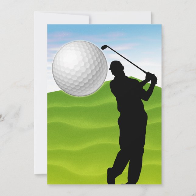 Convites Bola de Golfe chegando em você (Frente)