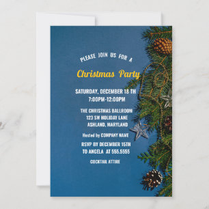 Convites Bola de Natal, Pinheiros, Floco de Neve Natal