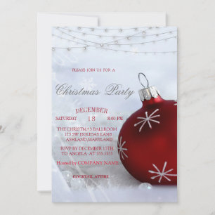 Convites Bola de Natal Vermelha, Companhia de Luzes de Nata