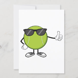 Convites Bola de tênis ensolarada