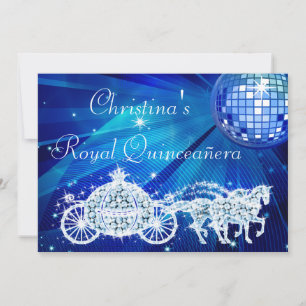 Convites Bola do disco, princesa Treinamento & cavalos